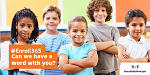 Twitter Image: "Kids have a Word" in English