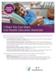 7 Ways to Share Oral Health Education Materials (PDF 980.6 KB)