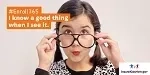 X Image: "Girl with Glasses" in English
