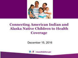 Connecting American Indian and Alaska Native Children to Health Coverage